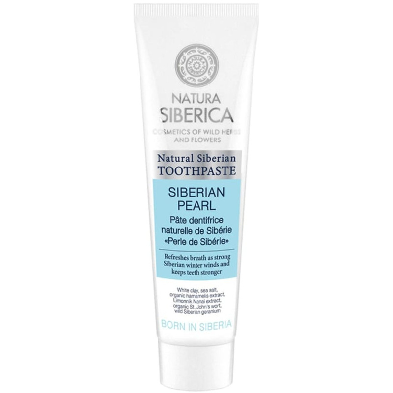 Natura Siberica Natural Siberian Siberian Pearl bělicí zubní pasta pro svěží dech 100 g