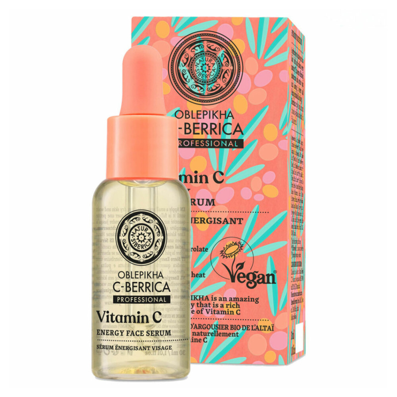 Natura Siberica Oblepikha C-Berrica vitalizující pleťové sérum s vitaminem C 30 ml