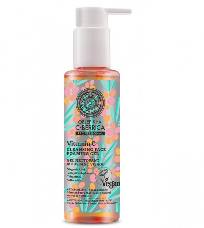 Natura Siberica Oblepikha C-Berrica čisticí pěnivý gel na obličej 145 ml