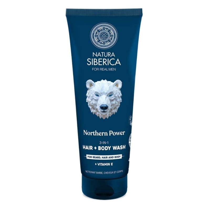 NATURA SIBERICA Arctic Wild Mycí gel 3 v 1 Severní síla 200 ml