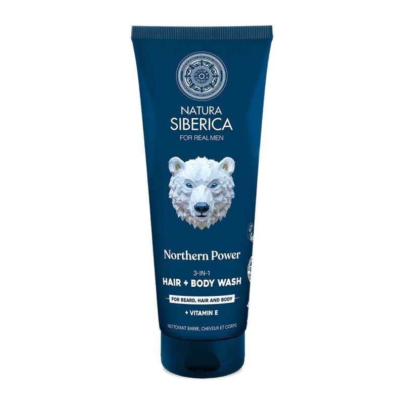 NATURA SIBERICA Arctic Wild Mycí gel 3 v 1 Severní síla 200 ml