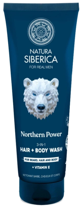 NATURA SIBERICA Arctic Wild Mycí gel 3 v 1 Severní síla 200 ml