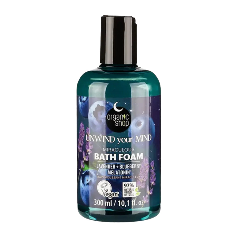 NATURA SIBERICA Organic shop sleeping zázračná pěna do koupele unwind your mind 300 ml