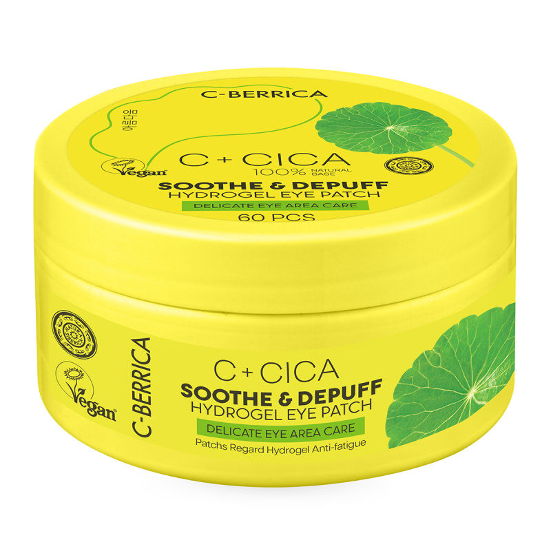 Natura Siberica CICA C-Berrica Soothe & Depuff hydrogelové polštářky pod oči 60 ks