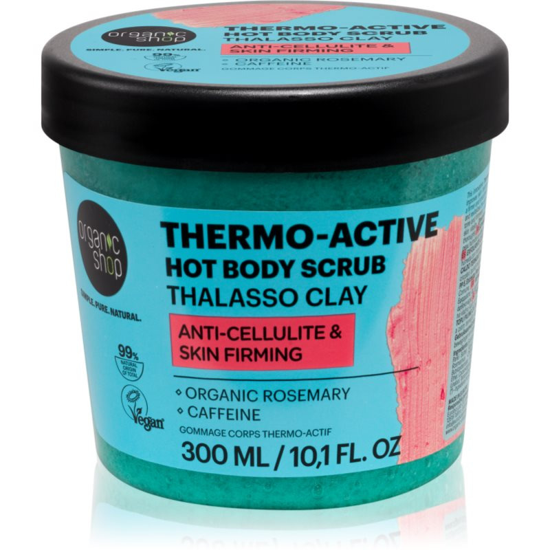 Organic Shop Hřejivý tělový peeling s jílem Thalasso Thermo-Active 300 ml