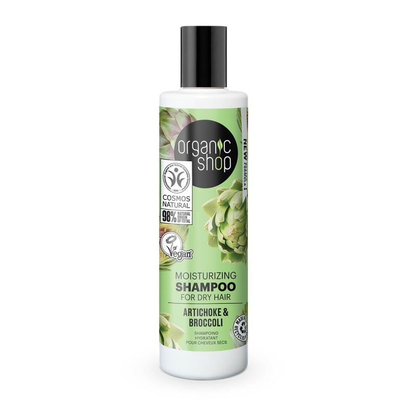 ORGANIC SHOP Hydratační šampon na suché vlasy Artyčok a brokolice 280 ml