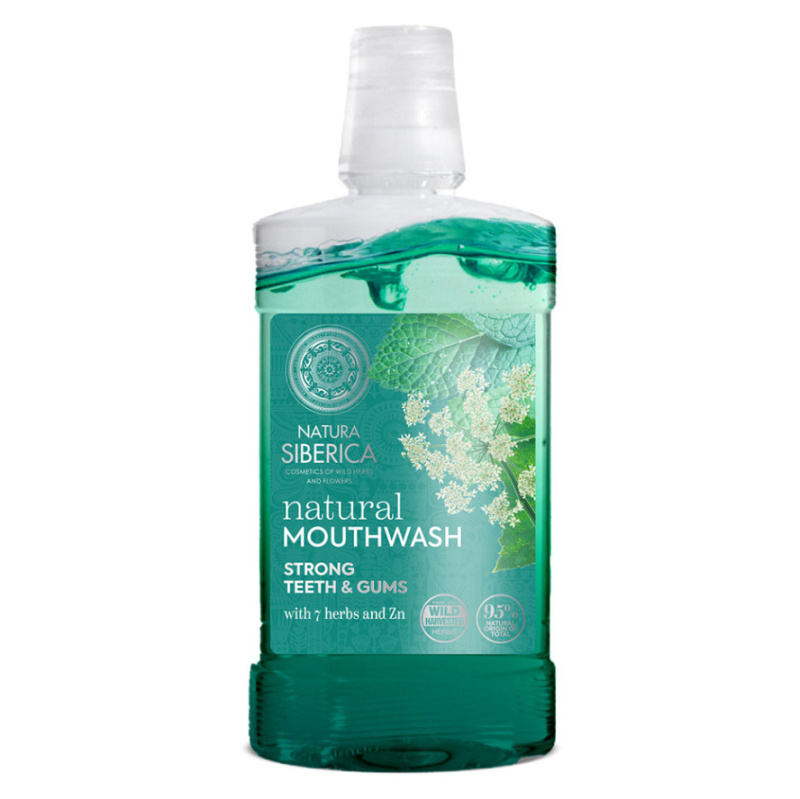 NATURA SIBERICA Ústní voda se 7 Sibiřskými bylinami a Zinkem 520 ml