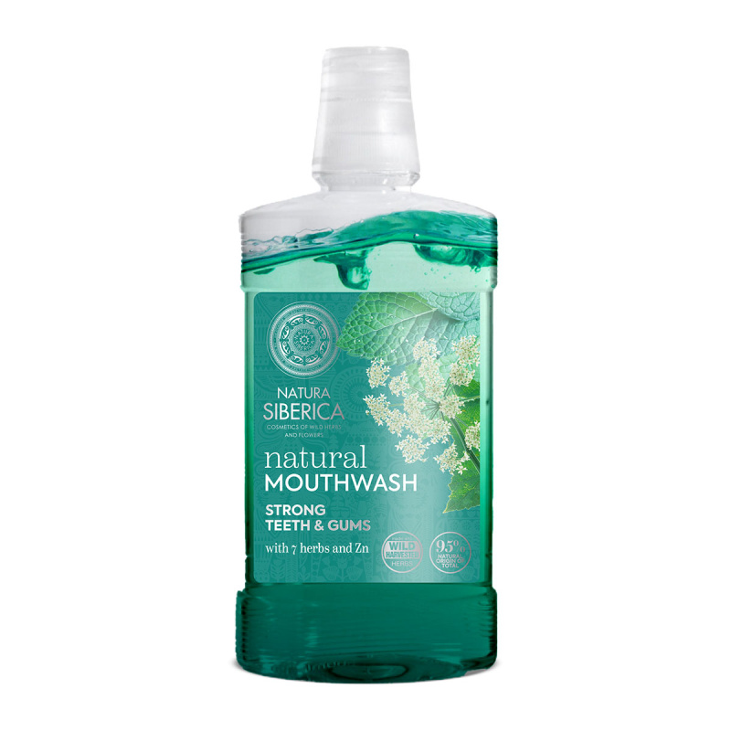 NATURA SIBERICA Ústní voda se 7 Sibiřskými bylinami a Zinkem 520 ml