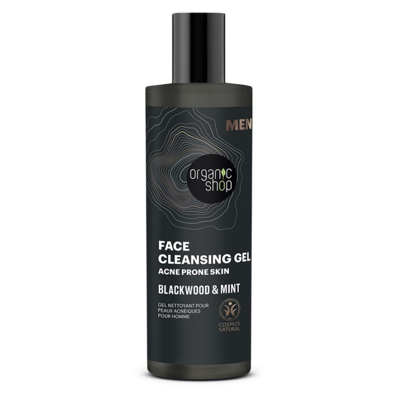 Organic Shop Men Blackwood & Mint čisticí gel pro muže 200 ml