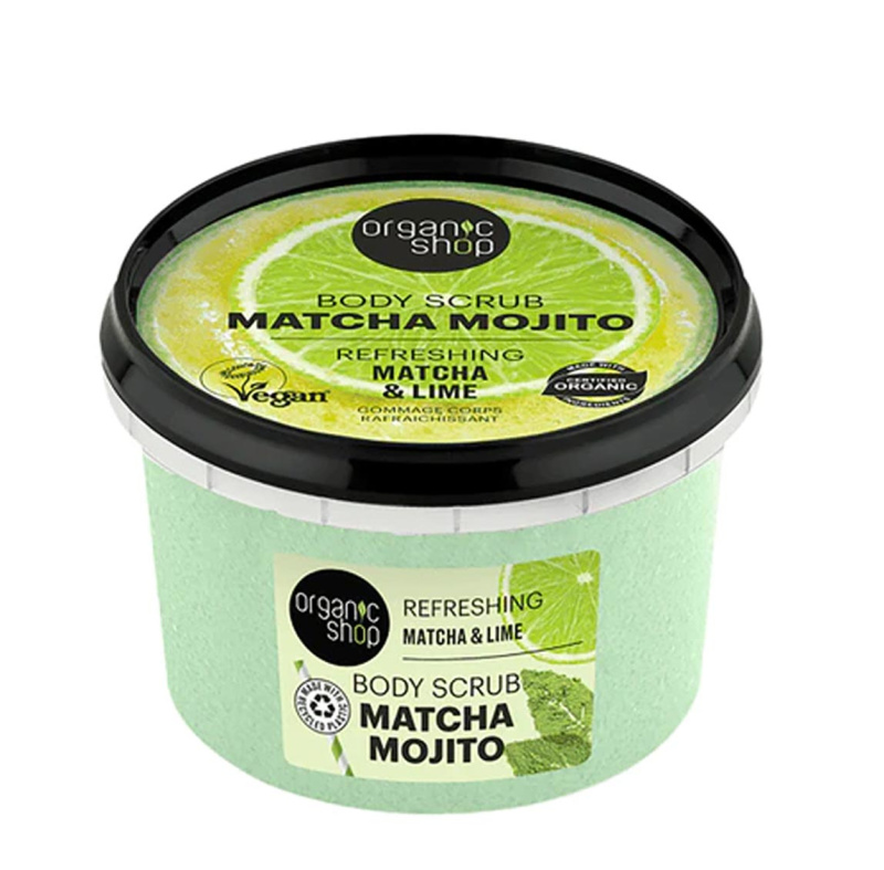 Organic Shop Tělový peeling Matcha a limetka 250 ml