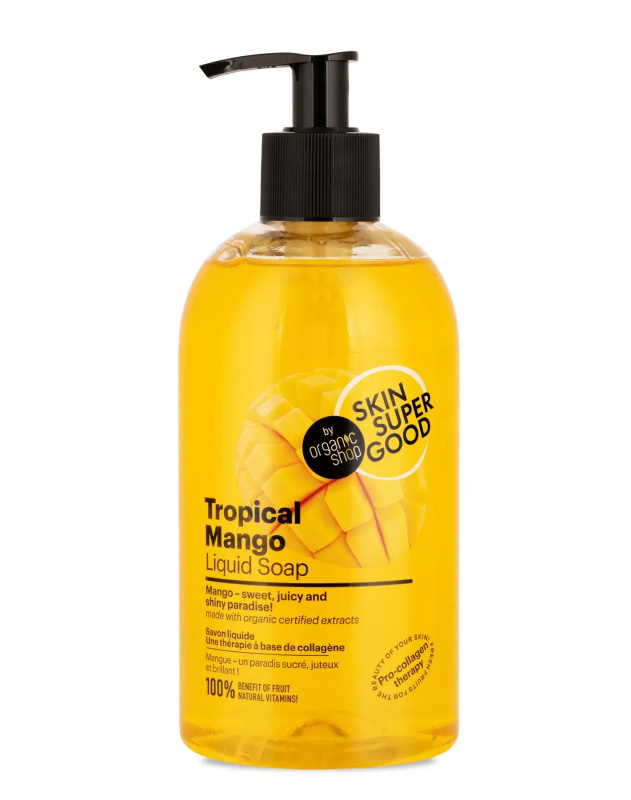 Organic Shop Skin Super Good Tekuté mýdlo Tropické mango 500 ml