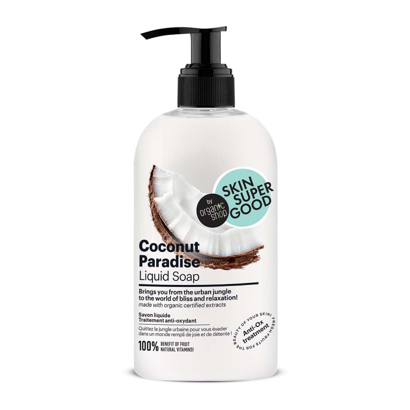 Organic Shop Skin Super Good Tekuté mýdlo Kokosový ráj 500 ml