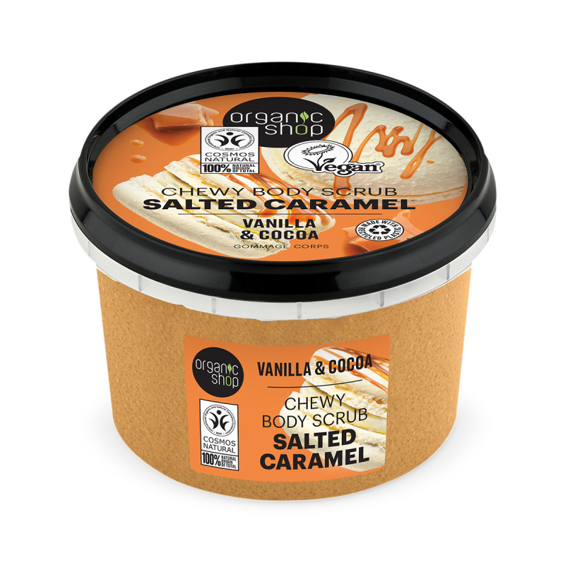 Organic Shop Hustý tělový peeling Slaný karamel (Body Scrub) 250 ml
