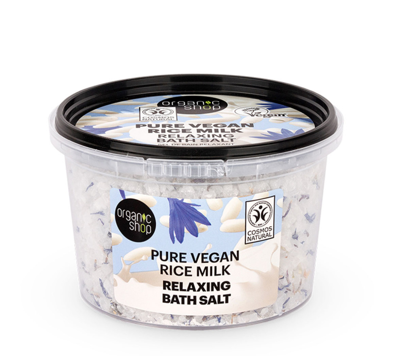 Organic Shop Relaxační koupelová sůl Rýžové mléko (Relaxing Bath Salt) 300 g