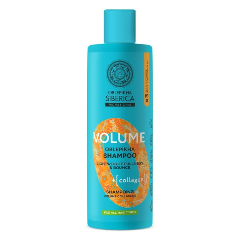 NATURA SIBERICA Oblepikha O Volume Kolagenový šampon 400 ml