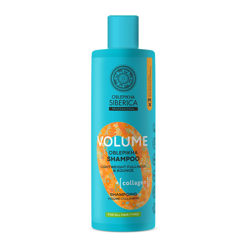 NATURA SIBERICA Oblepikha O Volume Kolagenový šampon 400 ml