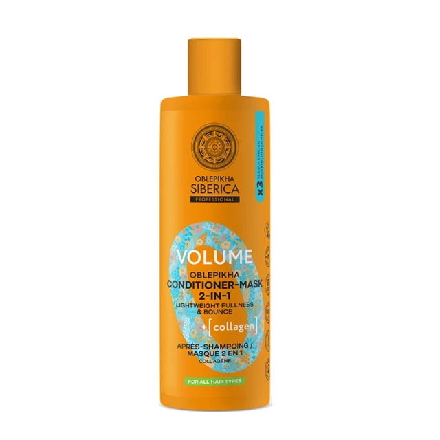 NATURA SIBERICA Oblepikha O Volume Kolagenový kondicionér 2v1 400 ml