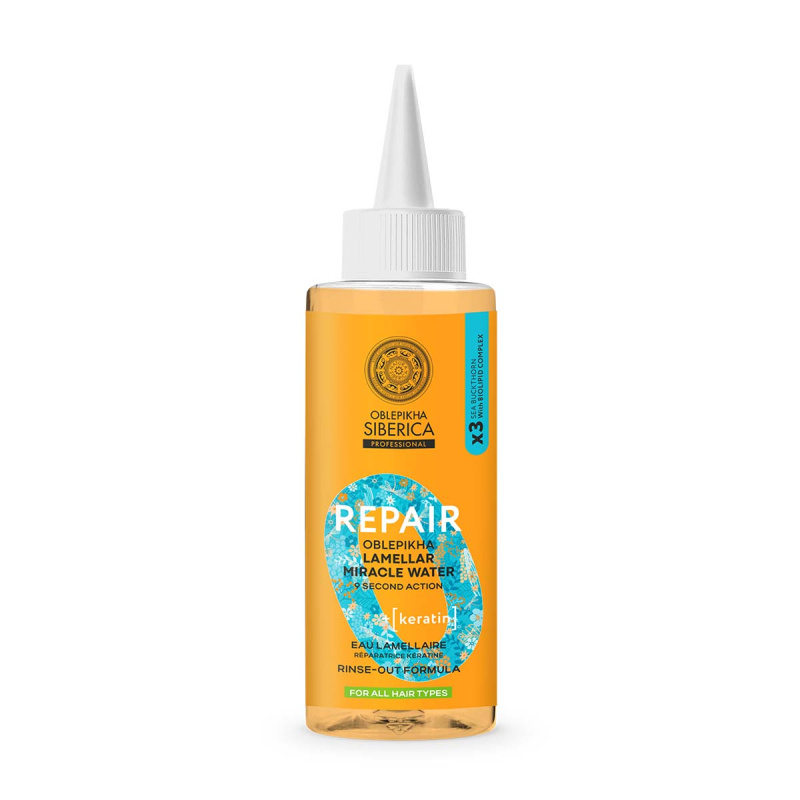NATURA SIBERICA O Repair Regenerační lamelární voda s keratinem 200 ml