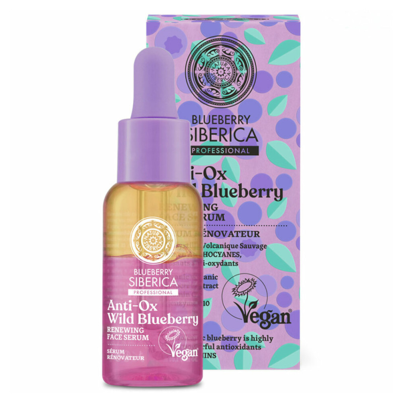 Natura Siberica Anti-Ox Wild Blueberry obnovující pleťové sérum 30 ml