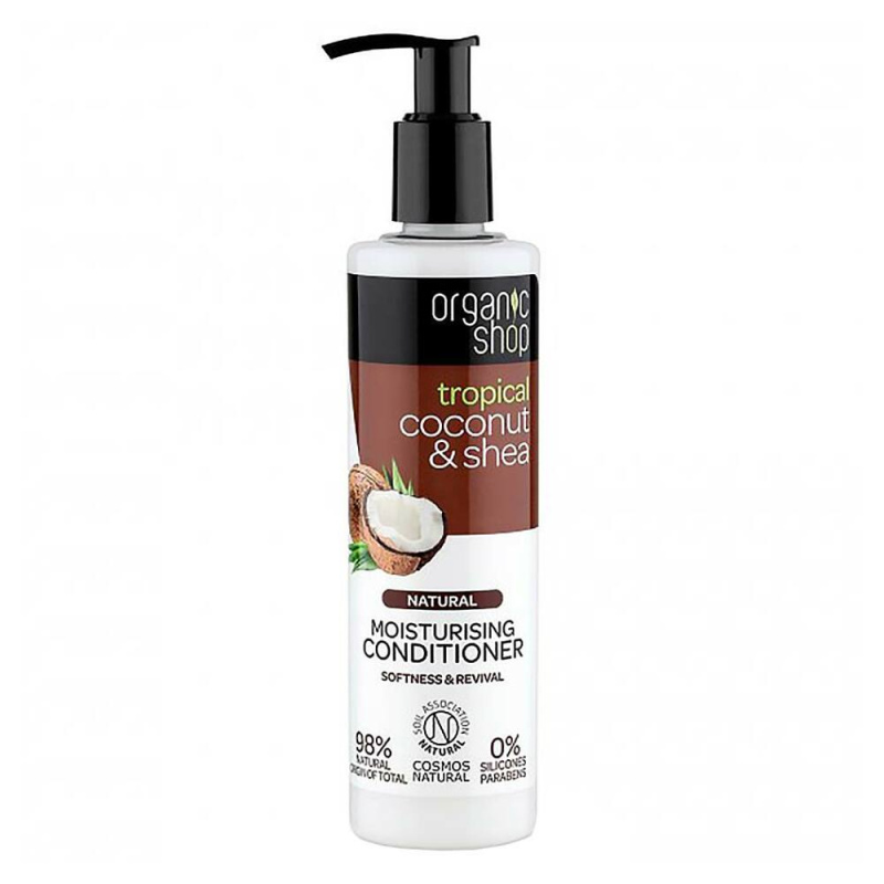 Organic Shop Natural Coconut & Shea hydratační kondicionér pro suché a poškozené vlasy 280 ml