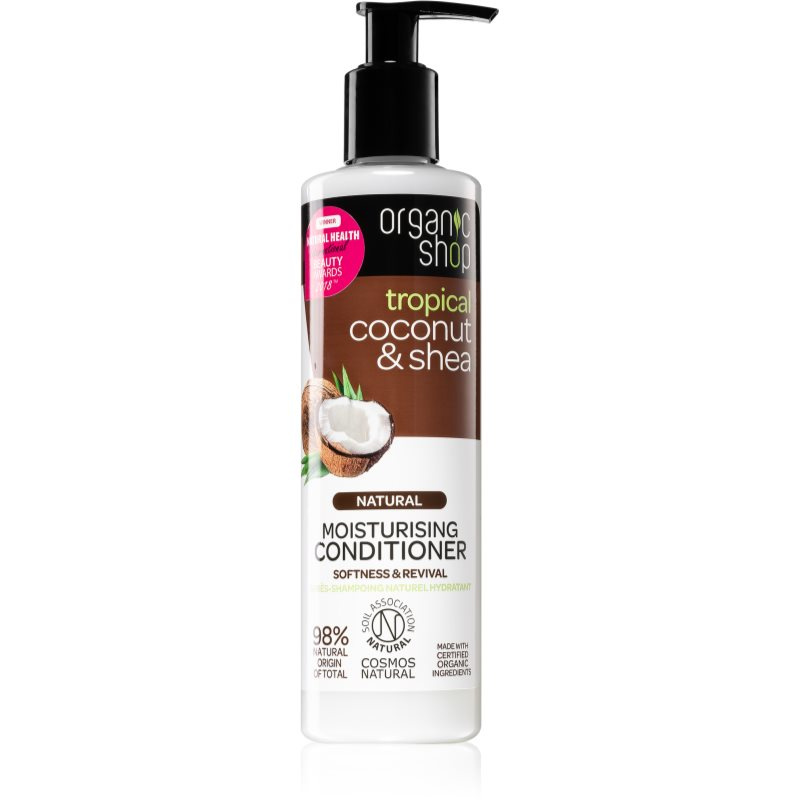 Organic Shop Natural Coconut & Shea hydratační kondicionér pro suché a poškozené vlasy 280 ml