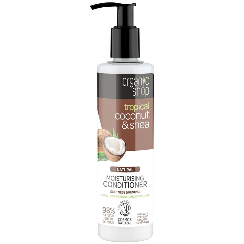 Organic Shop Natural Coconut & Shea hydratační kondicionér pro suché a poškozené vlasy 280 ml