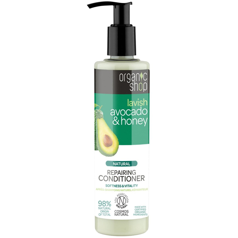 Organic Shop Natural Avocado & Honey regenerační kondicionér pro suché a poškozené vlasy 280 ml