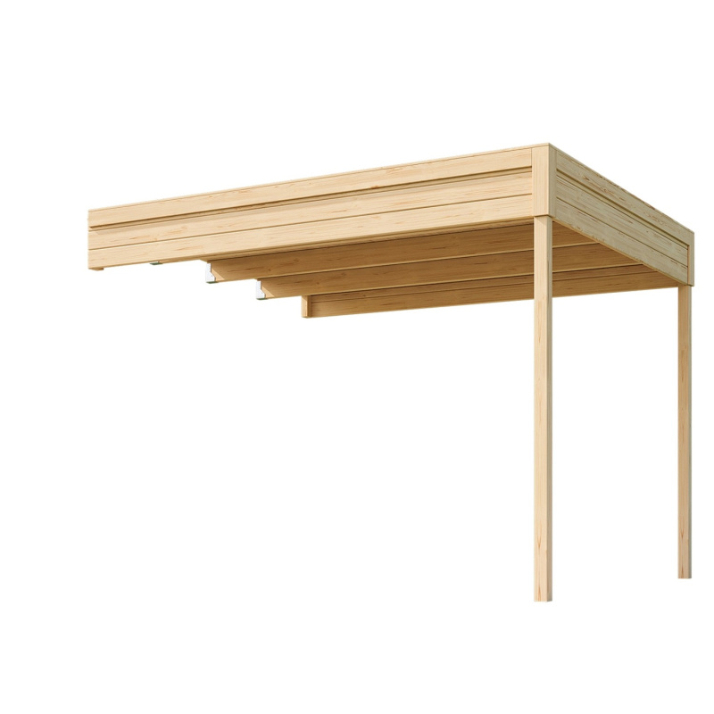 Weka Přístavba 2 pro dřevěný zahradní domek Batu 2, přírodní, 300 x 250 cm