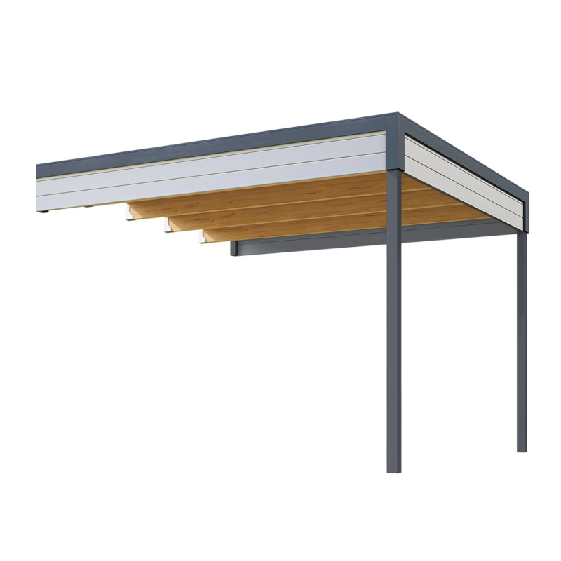 Weka Přístavba 2 pro dřevěný zahradní domek Batu 3, světle šedá, 300 x 300 cm