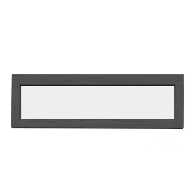 Weka Pevné okno pro dřevěný zahradní domek Batu, světle šedá, 150 x 45 cm