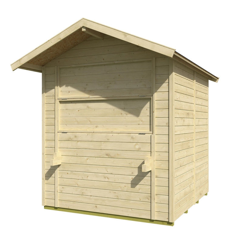 Weka Dřevěný prodejní stánek Mori 4, přírodní, 170 x 180 cm