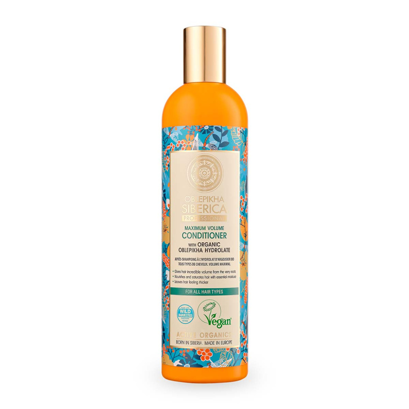Natura Siberica Oblepikha (Sea-Buckthorn) kondicionér pro maximální objem vlasů 400 ml