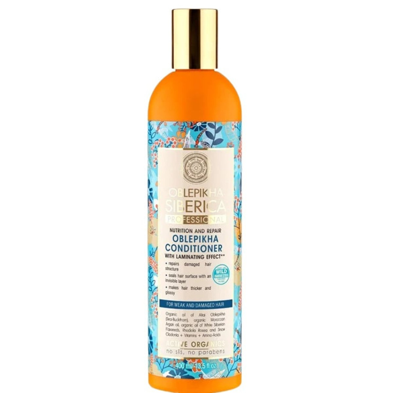 Natura Siberica Oblepikha (Sea-Buckthorn) kondicionér pro slabé a poškozené vlasy 400 ml