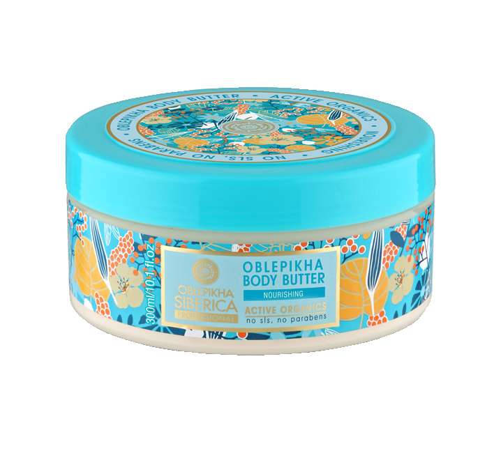 Natura Siberica Oblepikha (Sea-Buckthorn) vyživující tělové máslo 300 ml