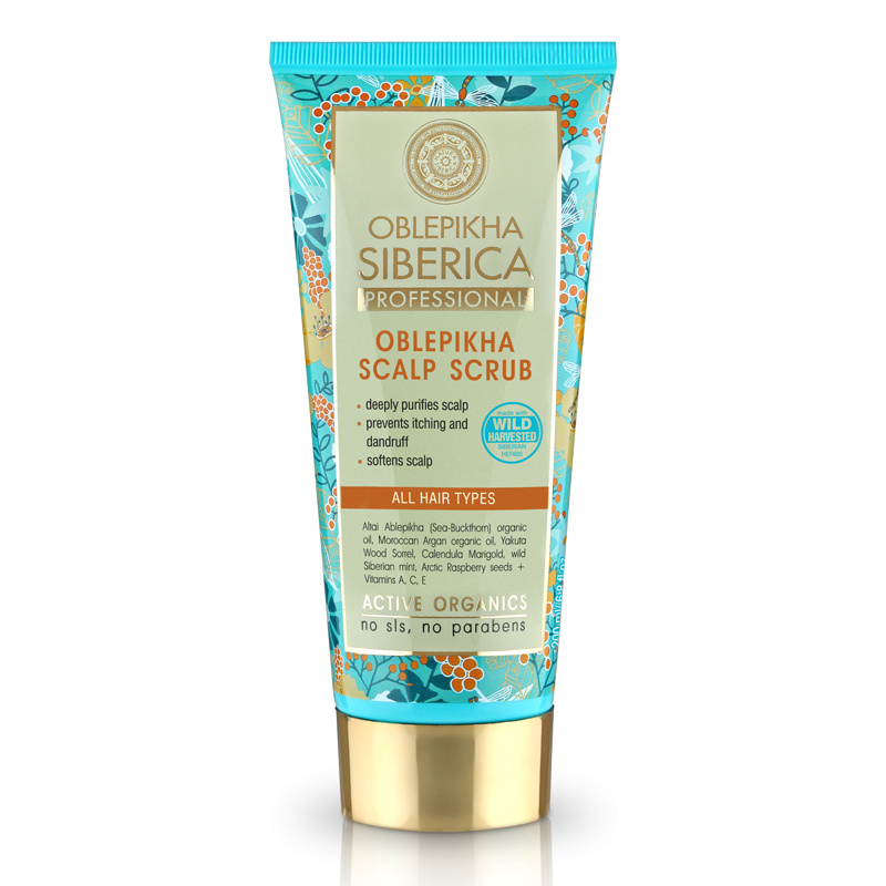 NATURA SIBERICA Rakytníkový peeling pro vlasovou pokožku 200 ml