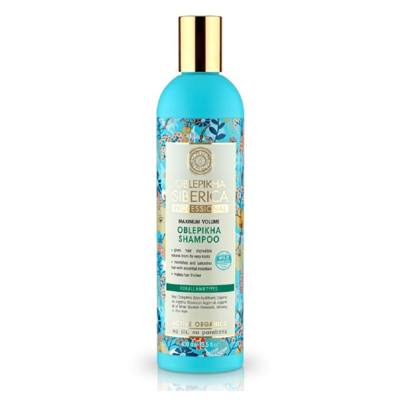 Natura Siberica Oblepikha (Sea-Buckthorn) šampon pro maximální objem vlasů 400 ml