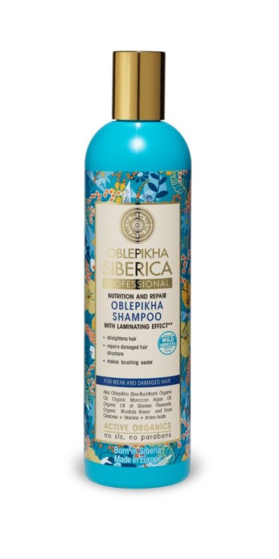 Natura Siberica Oblepikha (Sea-Buckthorn) šampon pro maximální objem vlasů 400 ml