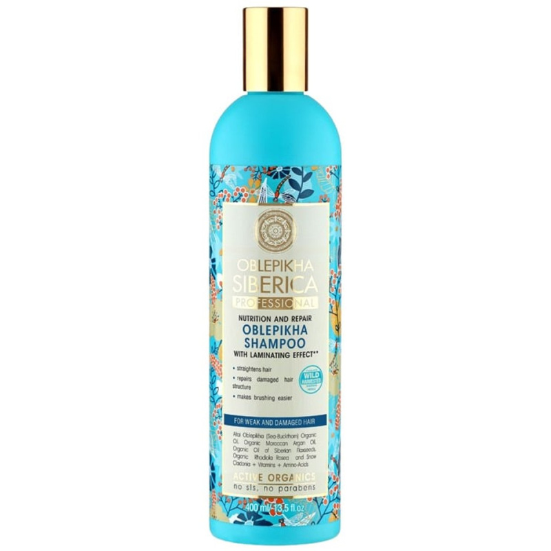 Natura Siberica Oblepikha (Sea-Buckthorn) šampon pro slabé a poškozené vlasy 400 ml