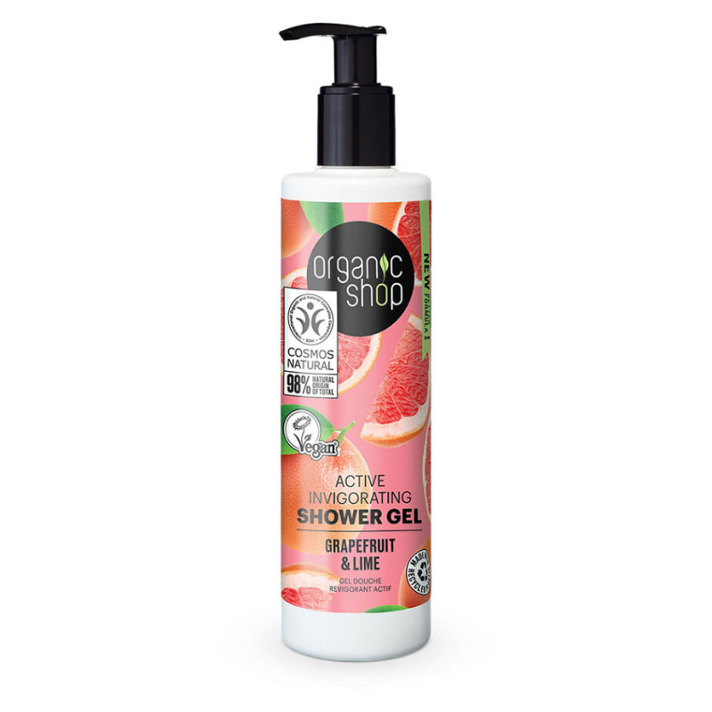 Organic Shop Grapefruit & Lime aktivní sprchový gel 280 ml