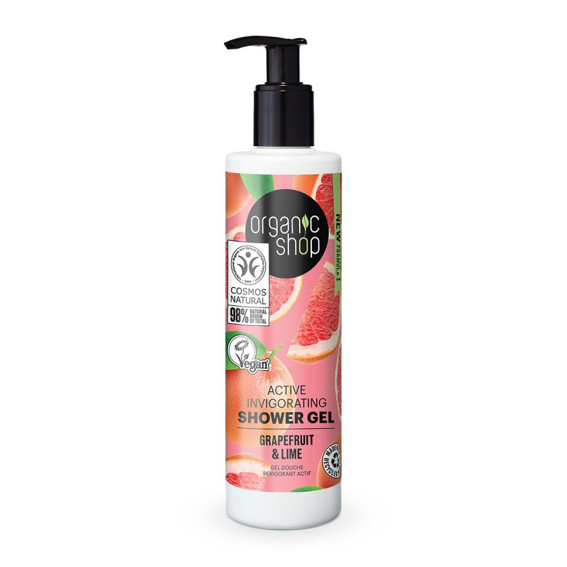 Organic Shop Grapefruit & Lime aktivní sprchový gel 280 ml