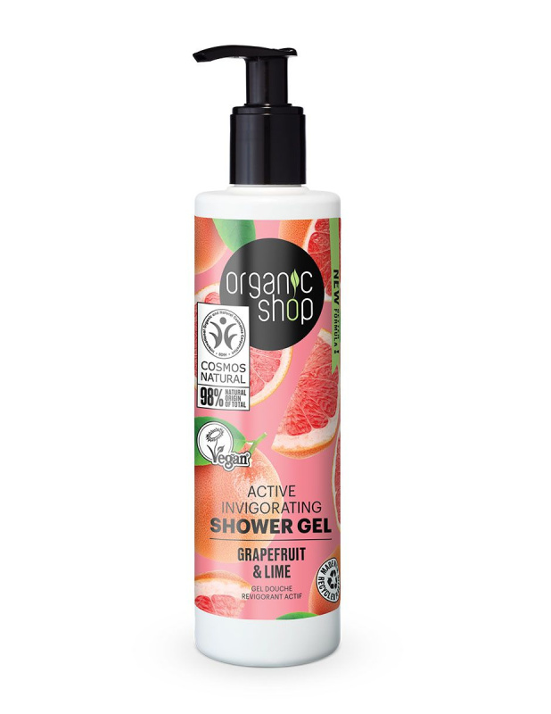 Organic Shop Grapefruit & Lime aktivní sprchový gel 280 ml