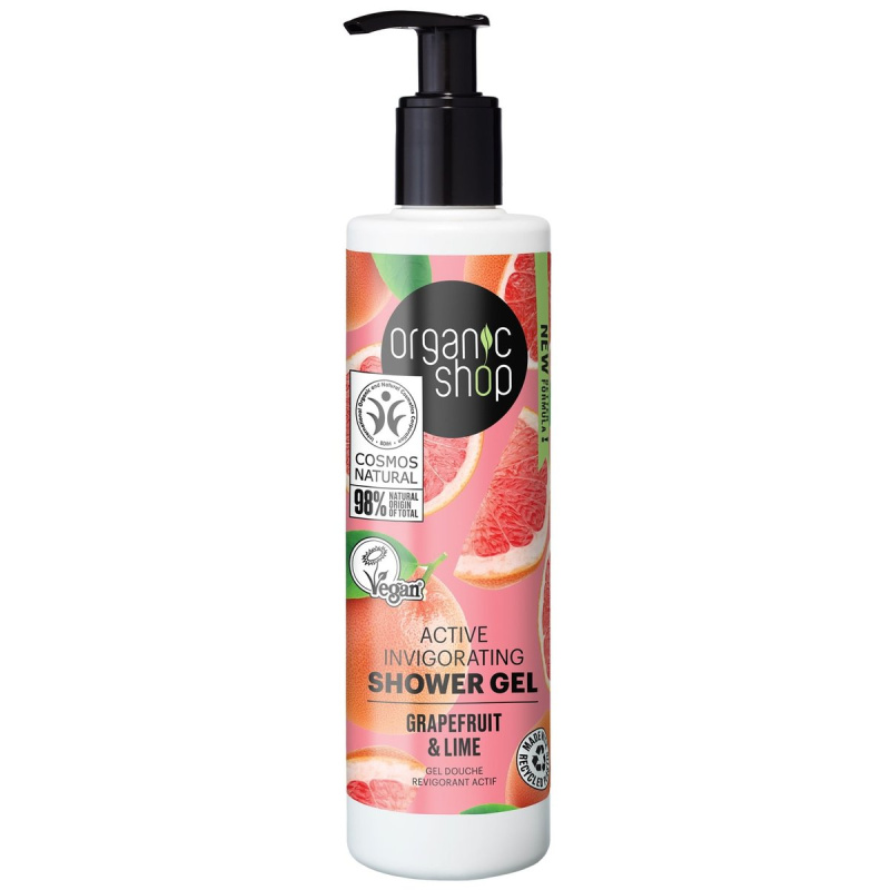 Organic Shop Grapefruit & Lime aktivní sprchový gel 280 ml