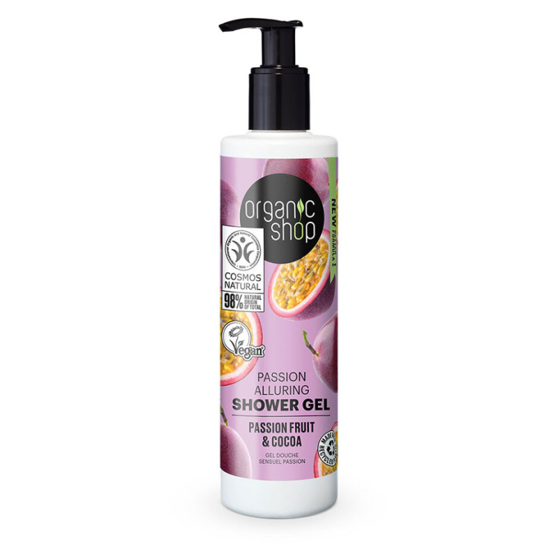 Organic Shop Passion Fruit & Cocoa opojný sprchový gel 280 ml