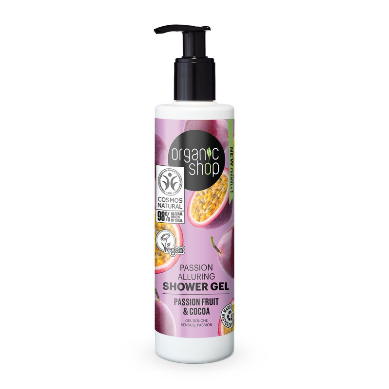 Organic Shop Passion Fruit & Cocoa opojný sprchový gel 280 ml
