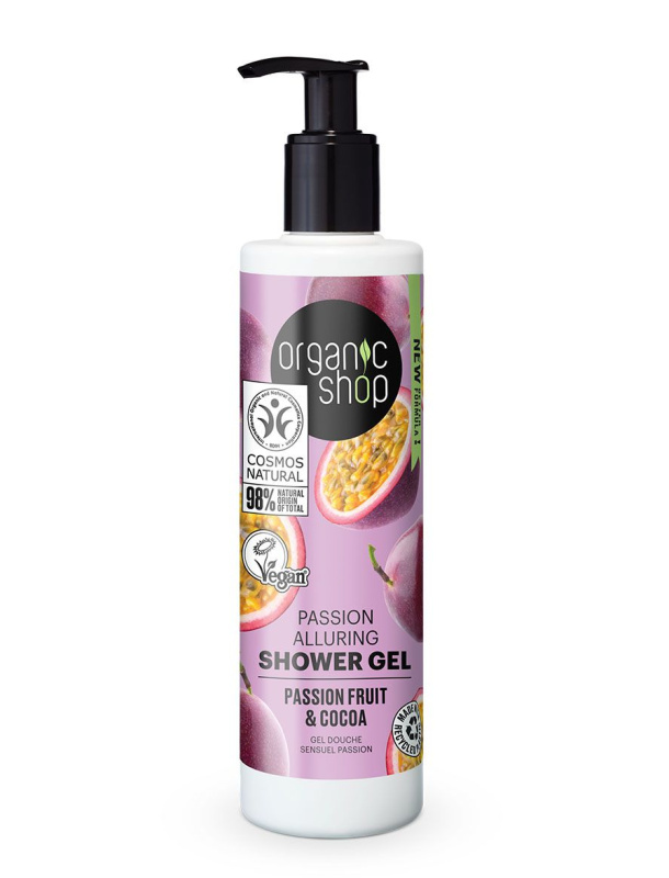 Organic Shop Passion Fruit & Cocoa opojný sprchový gel 280 ml