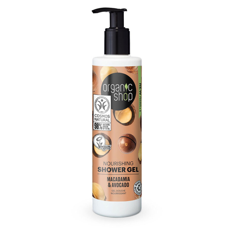 Organic Shop Macadamia & Avocado vyživující sprchový gel 280 ml