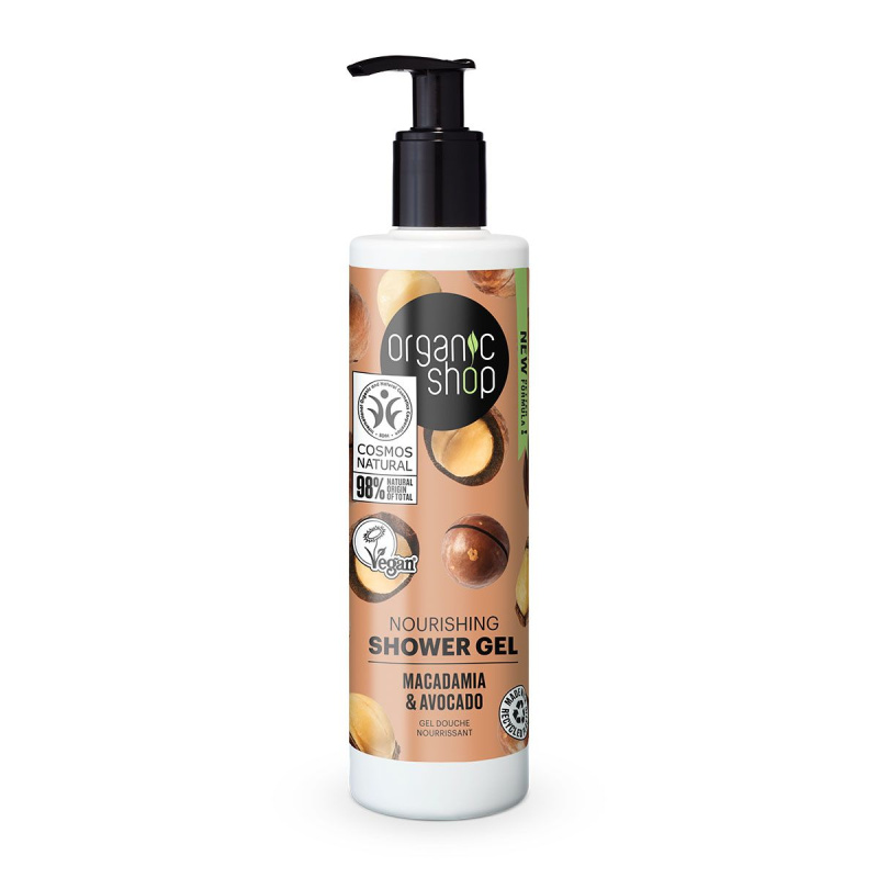 Organic Shop Macadamia & Avocado vyživující sprchový gel 280 ml