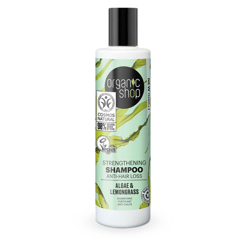 Organic Shop Organic Algae & Clay minerální šampon pro křehké vlasy 280 ml