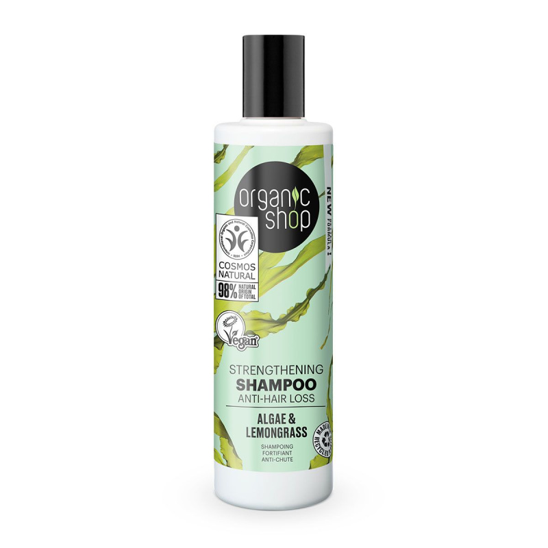 Organic Shop Organic Algae & Clay minerální šampon pro křehké vlasy 280 ml