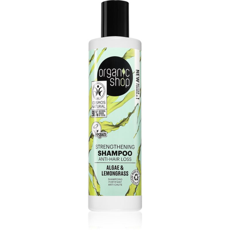 Organic Shop Organic Algae & Clay minerální šampon pro křehké vlasy 280 ml